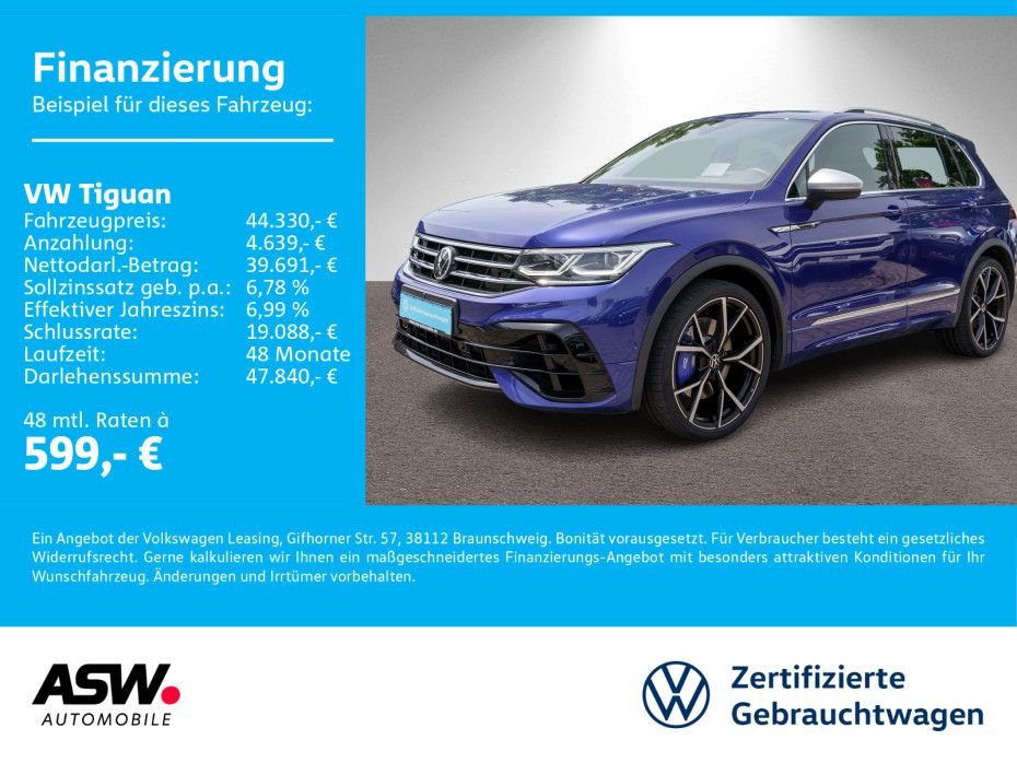 Volkswagen Tiguan R 2.0TSI 4M DSG LED AHK Navi Head-up PANO