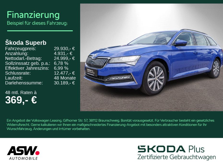 SKODA Superb iV Combi Ambition 1.4TSI DSG Navi LED AHK