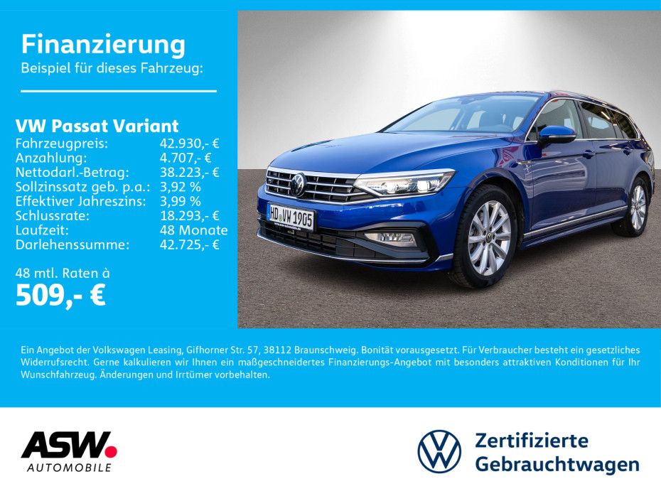 Volkswagen Passat Variant Elegance 2.0 TDI DSG R-Line AHK