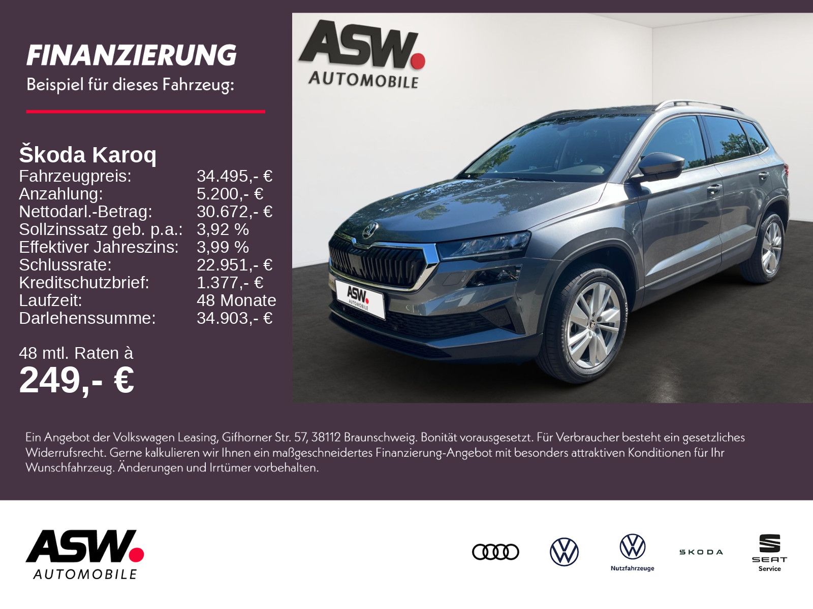 SKODA Karoq Selection 1,5TSI 150PS DSG MFL Kamera PDC