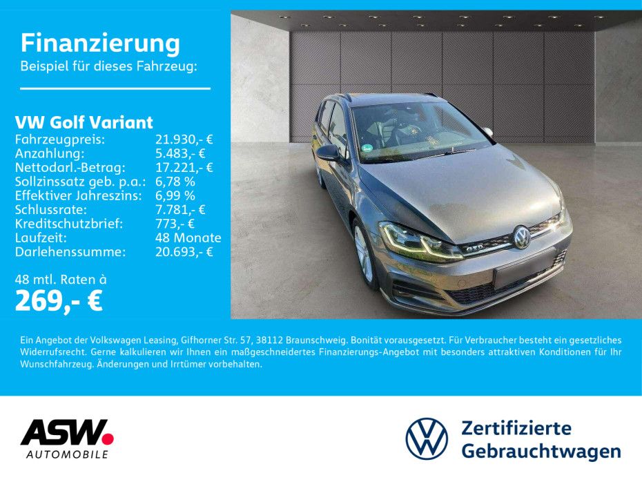 Volkswagen Golf Variant GTD 2.0 TDI DSG LED NAVI PANO RFK