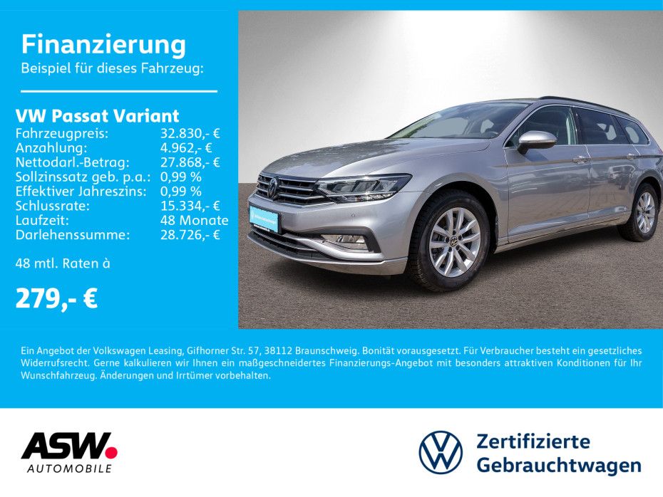 Volkswagen Passat Variant Business 1.5 TSI DSG Navi ACC AHK