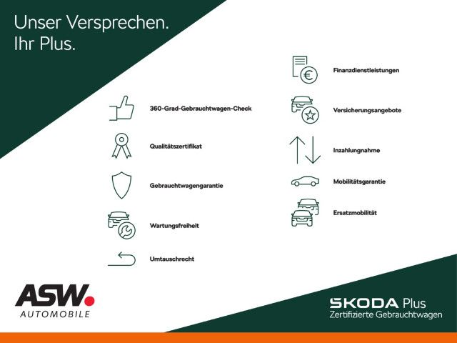 Fahrzeugabbildung SKODA Fabia 1.0 TSI Clever PDC v/h Sitzheizung ACC