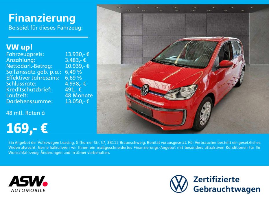 Volkswagen e-up! Move Klimaauto RFK PDC CCS Maps&More