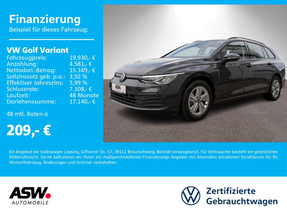 Volkswagen Golf Variant Life 1.0 TSI LED Navi PDC SHZ