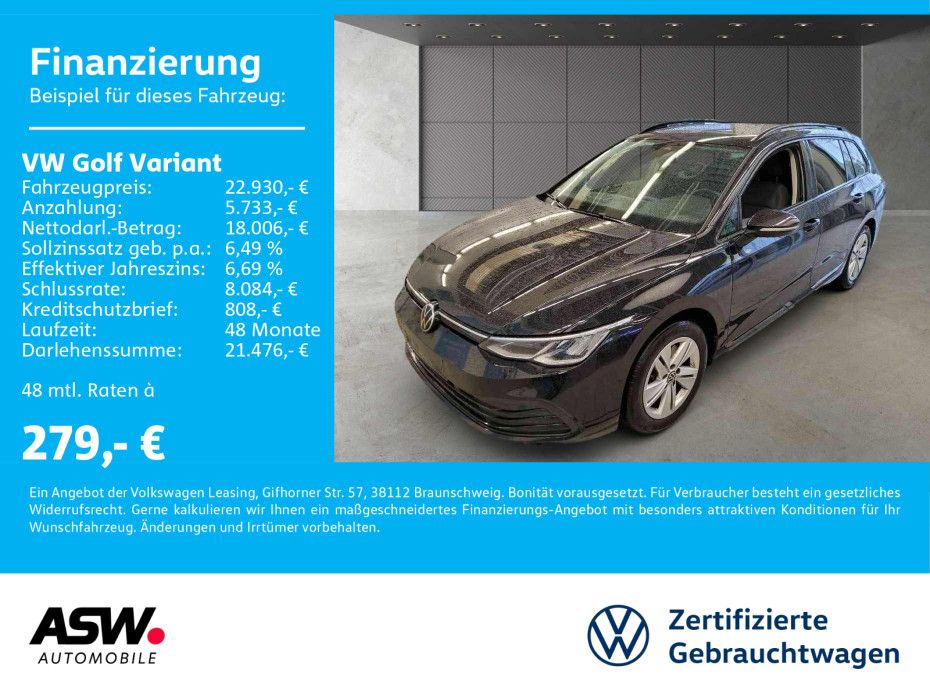 Volkswagen Golf Variant Life 2.0 TDI DSG LED Navi PDC Pano