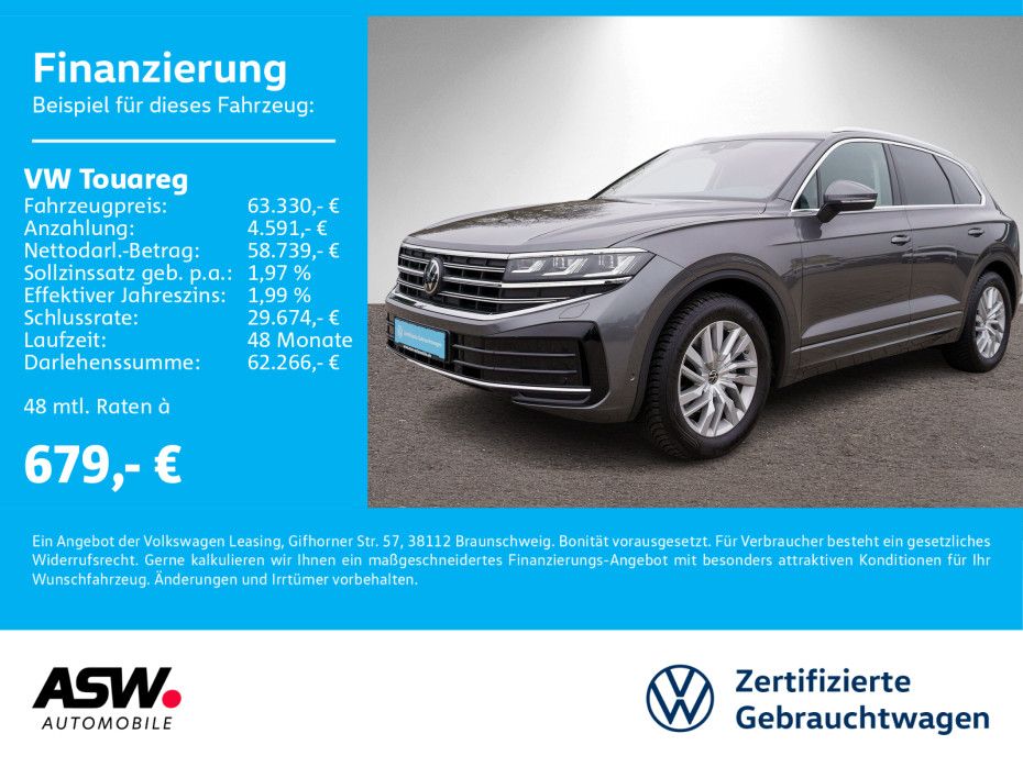 Volkswagen Touareg Elegance 4M 3.0TDI Tiptron LED LEDER AHK