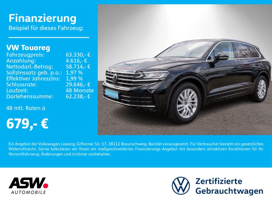 Volkswagen Touareg Elegance 4M 3.0TDI Tiptr. NAVI AHK LEDER