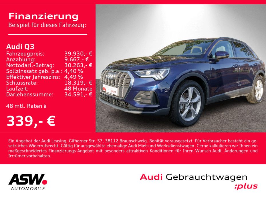 Audi Q3 Sline 35TFSI Stronic Navi LED RFK // Sofort