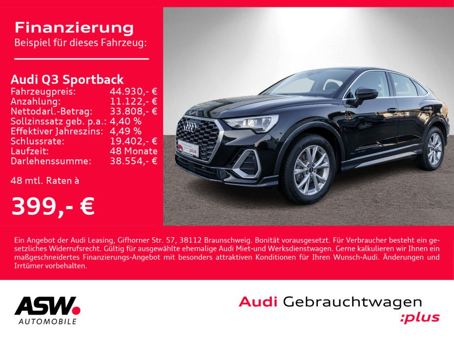 Audi Q3 Sportback Sline 35TFSI Stron Navi LED ACC RFK