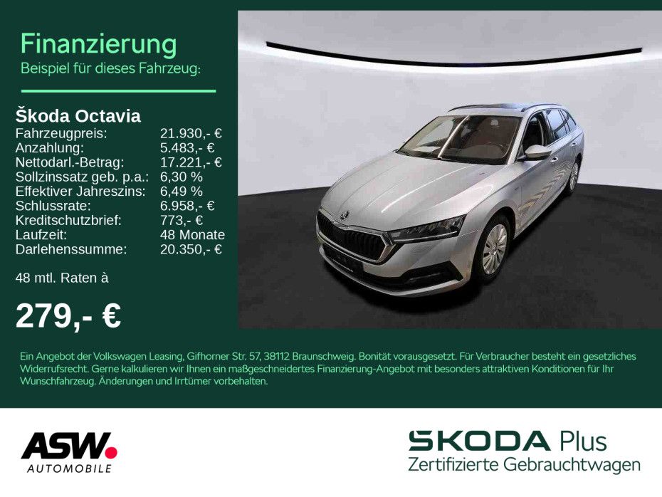 SKODA Octavia Combi Clever 2,0 TDI DSG NAVI AHK PANO