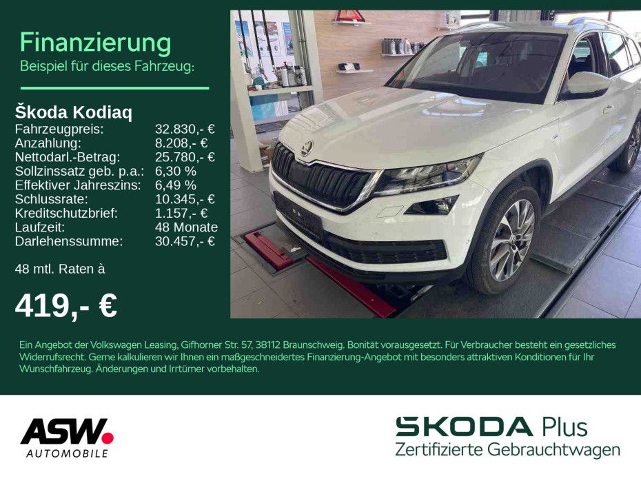 SKODA Kodiaq Clever 4x4 2,0TDI DSG LED NAVI AHK ACC VC