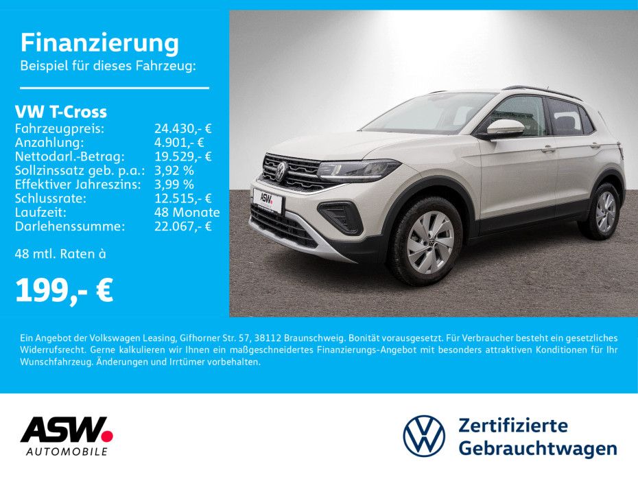 Volkswagen T-Cross Life 1.0TSI Navi LED RFK ACC VC AHK