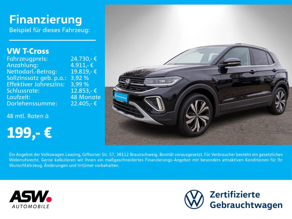 Volkswagen T-Cross Style 1.0 TSI DSG LED Navi PDC SHZ VC