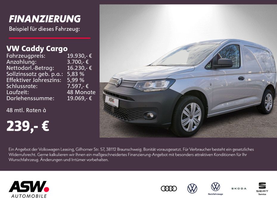 Volkswagen Caddy Cargo 1.5 TSI Klima Sitzheizung PDC v/h