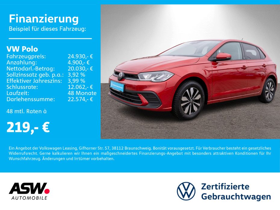 Volkswagen Polo Move 1.0TSI DSG LED Navi RFK ACC AHK SHZ