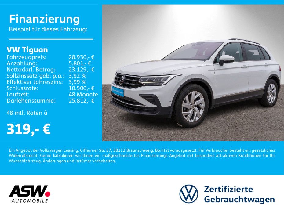 Volkswagen Tiguan Life 2.0 TDI 4M DSG Navi LED ACC RFK SHZ