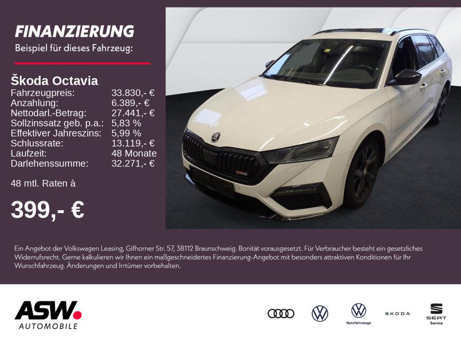 SKODA Octavia RS Plus 4x4 Combi 2.0 TDI DSG NAVI AHK