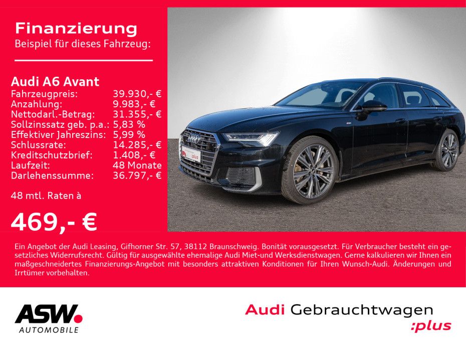 Audi A6 Avant Sline 50TDI quattro Navi Matrix StandHz