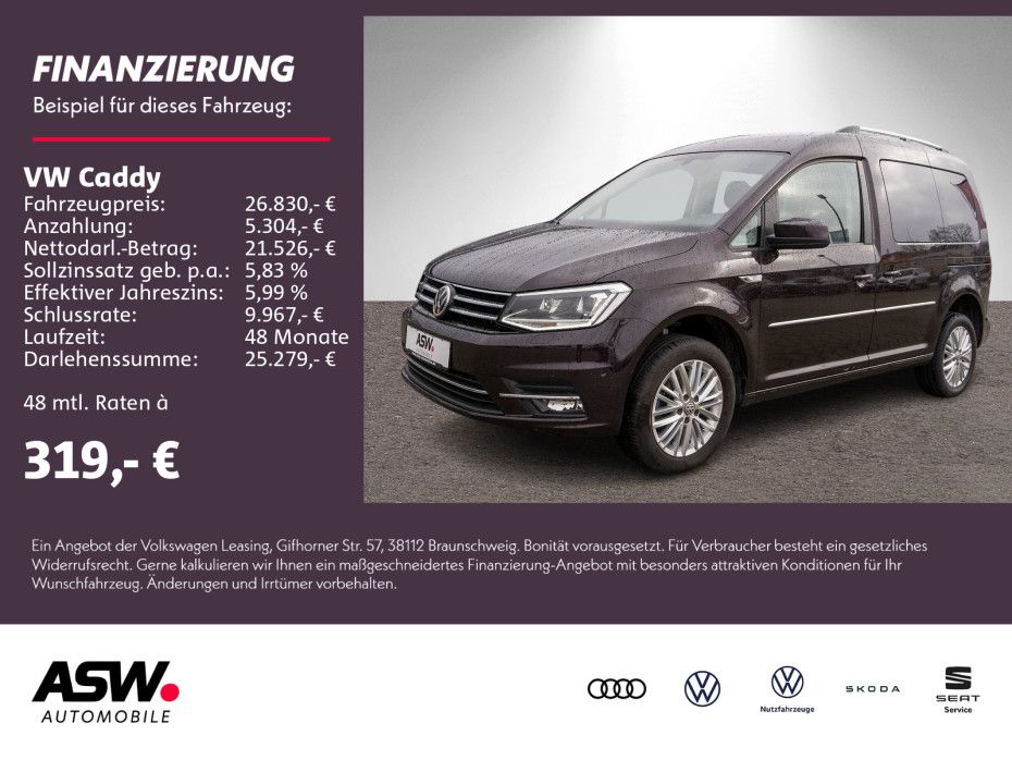 Volkswagen Caddy Highline 2.0 TDI 4M Xenon Navi RFK ACC AHK