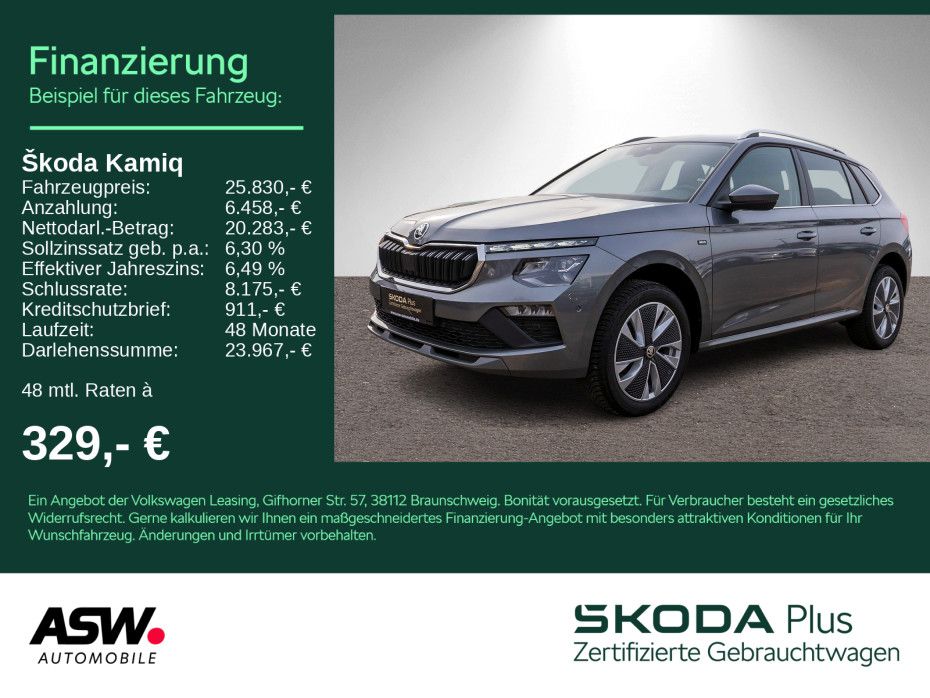 SKODA Kamiq Selection 1.0 TSI DSG LED Navi ACC RFK AHK