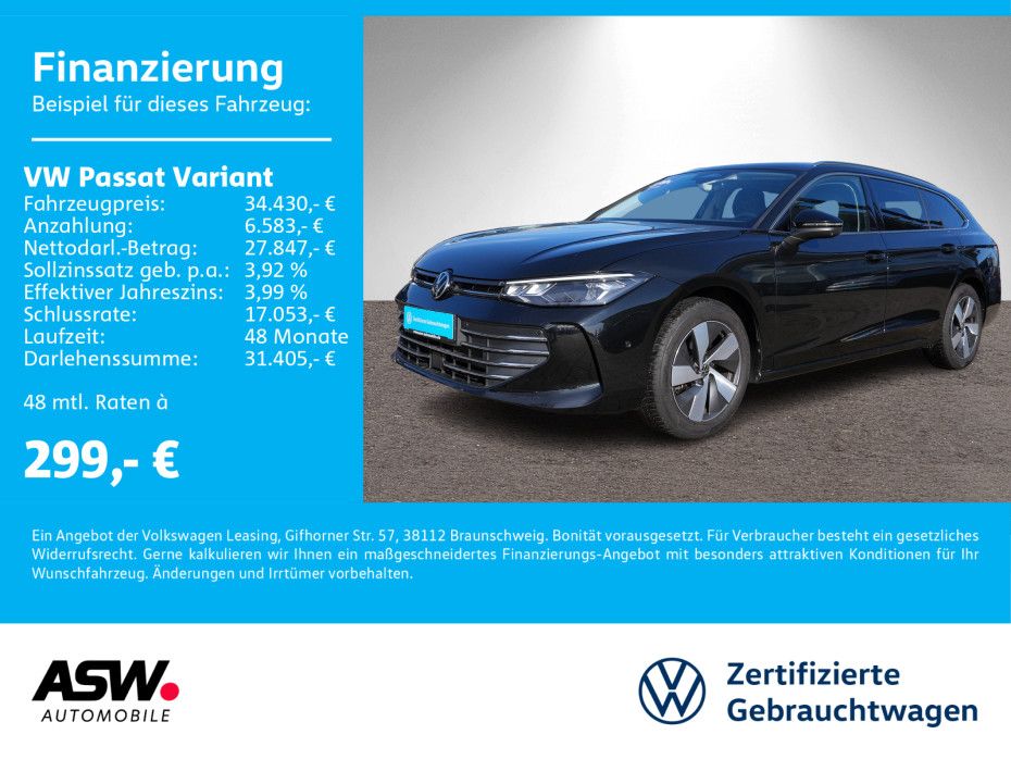 Volkswagen Passat Variant Neues Modell 1.5 eTSI DSG ACC AHK