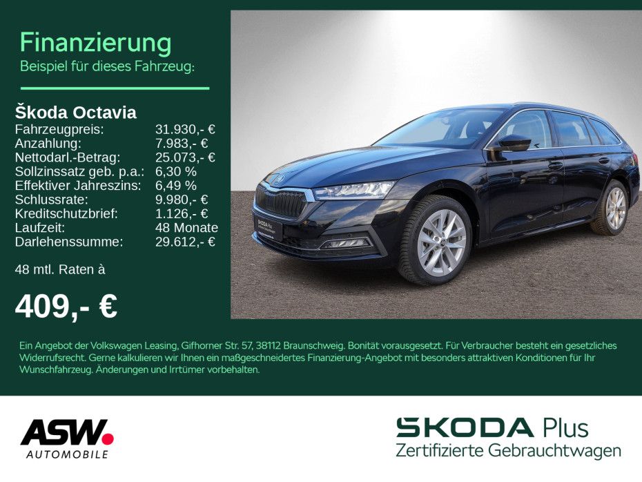 SKODA Octavia Combi Style 4x4 2.0 TSI DSG LED Navi AHK