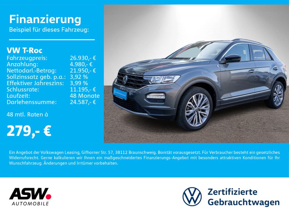 Volkswagen T-ROC Style 4Motion 2,0TDI DSG NAVI PANO RFK AHK