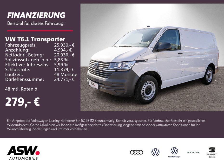 Volkswagen T6.1 Transporter 2.0 TDI NAVI PDC Climatic AHK